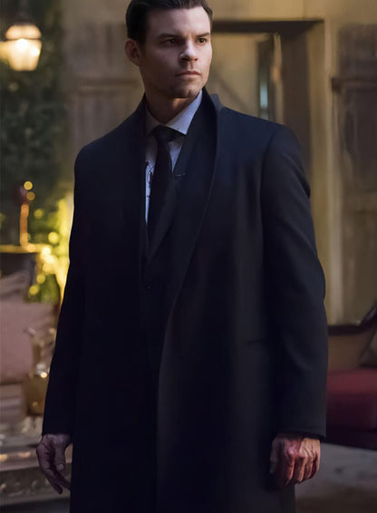 Elijah Mikaelson The Originals S03 Black Wool Coat