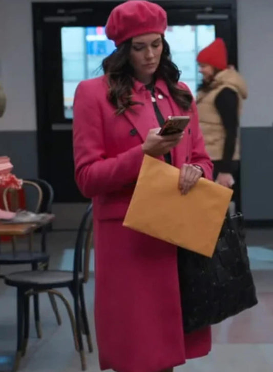 Evie Lane A Reason For The Season 2024 Pink Coat