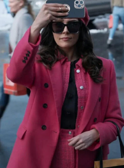 Evie Lane A Reason For The Season 2024 Pink Coat