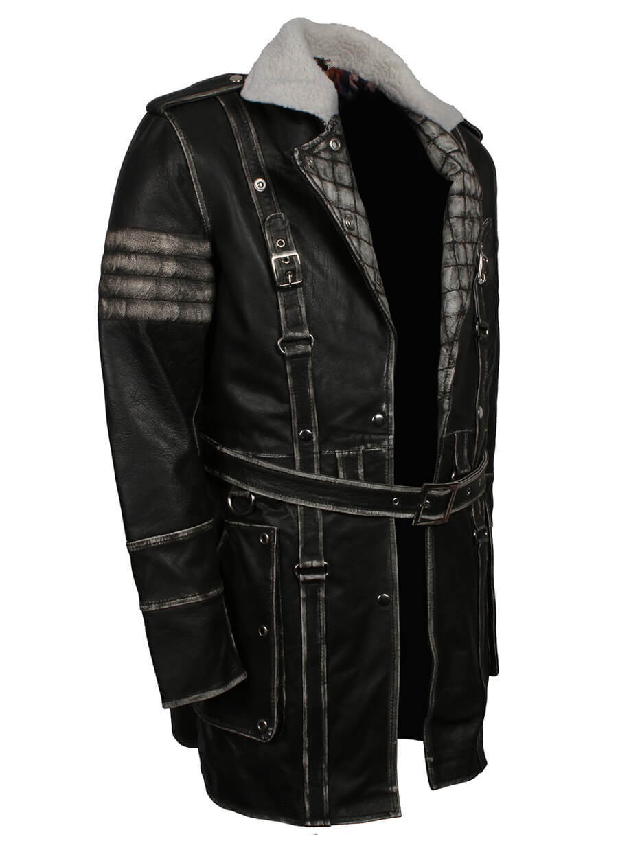 Fallout 4 Elder Maxson Distressed Leather Coat