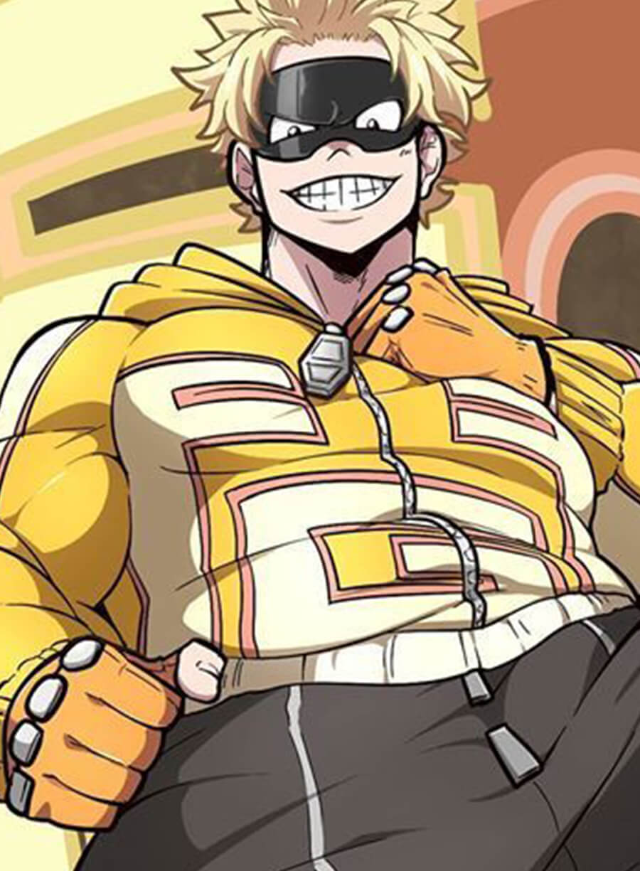 Fat Gum My Hero Academia Yellow Hooded Jacket