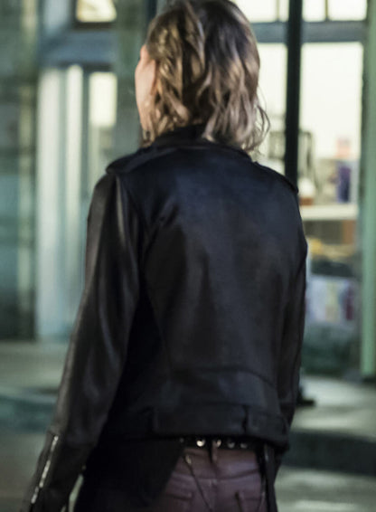 Freya Mikaelson The Originals Black Biker Leather Jacket