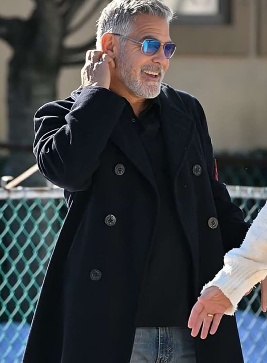 George Clooney Wolfs 2024 Black Coat