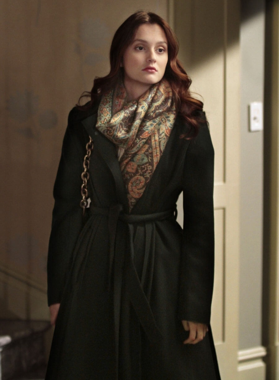 Gossip Girl Blaire Waldorf Green Wool Coat