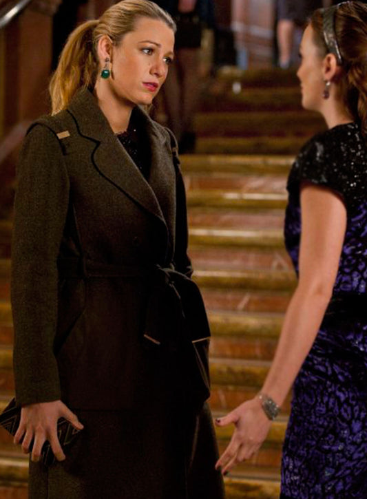 Gossip Girl Serena van der Wool Brown Coat