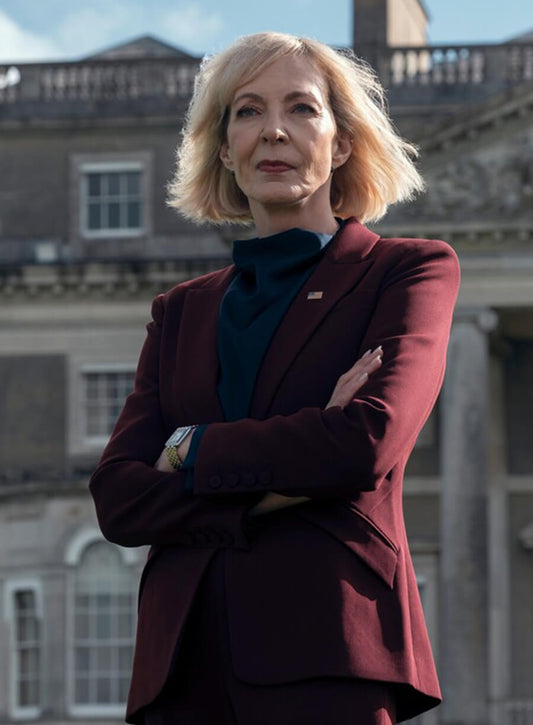 Grace Penn The Diplomat Maroon Blazer