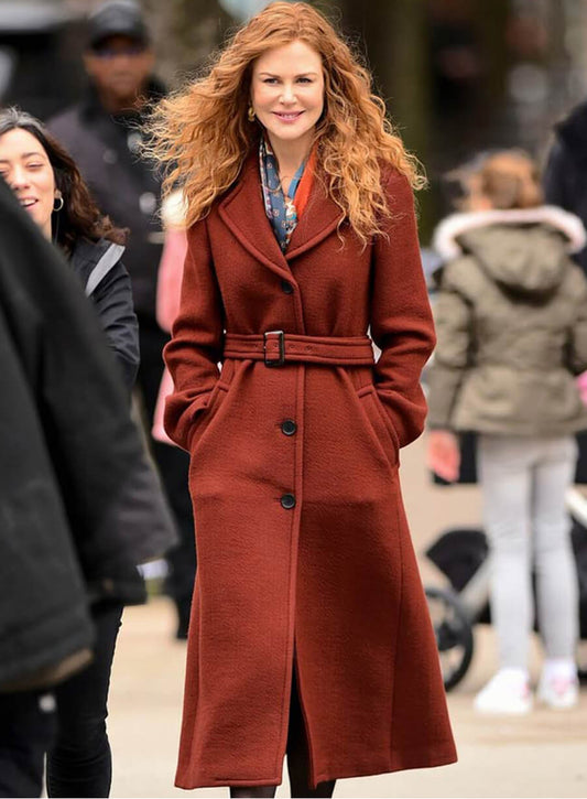 Grace Sachs The Undoing Brown Wool Coat