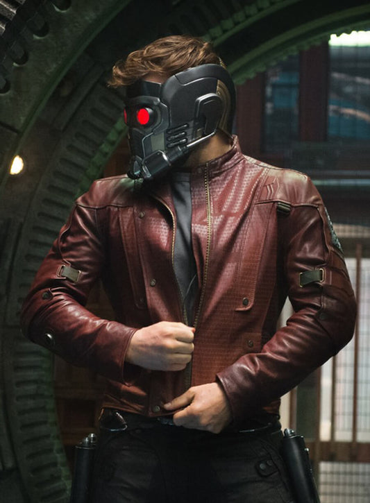 Guardians of the Galaxy Star Lord Brown Leather Jacket