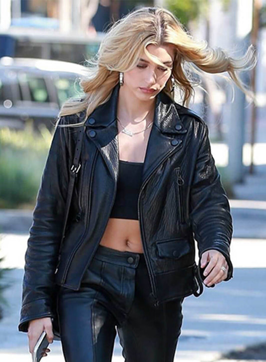 Hailey Baldwin Bieber Jacket Leather Jacket