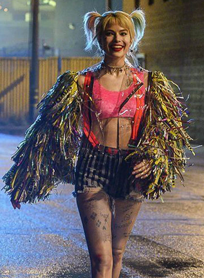 Harley Quinn Birds of Prey Fringed Jacket