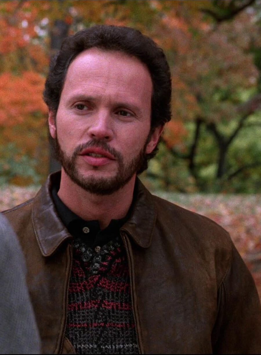 Harry Burns When Harry Met Sally Brown Leather Jacket