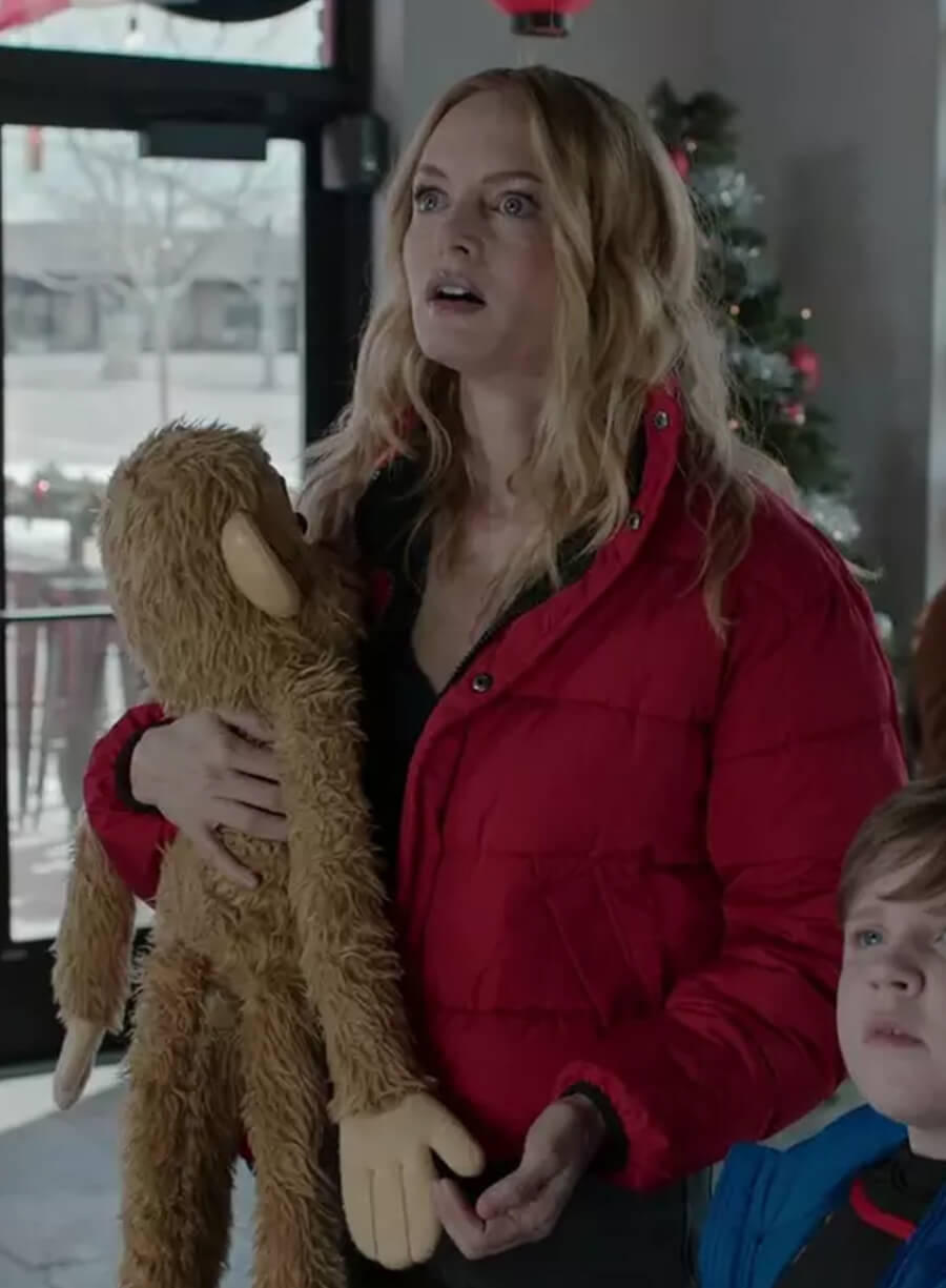 Heather Graham Best. Christmas. Ever Red Puffer Jacket