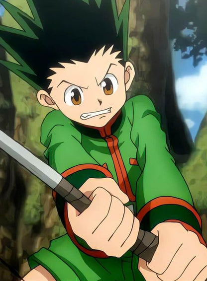 Hunter × Hunter Gon Freecss Green Leather Jacket