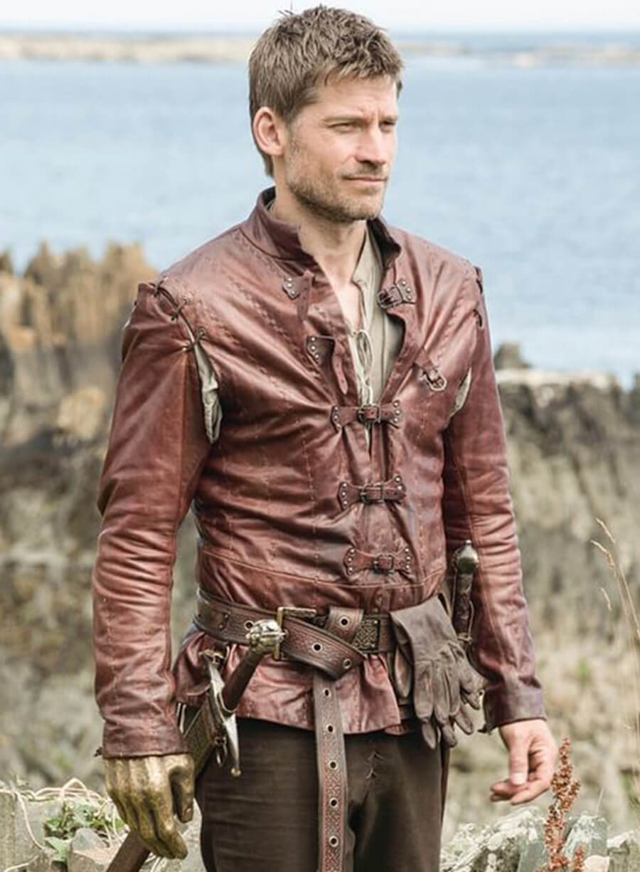 Jaime Lannister Game Of Thrones Maroon Leather Jacket