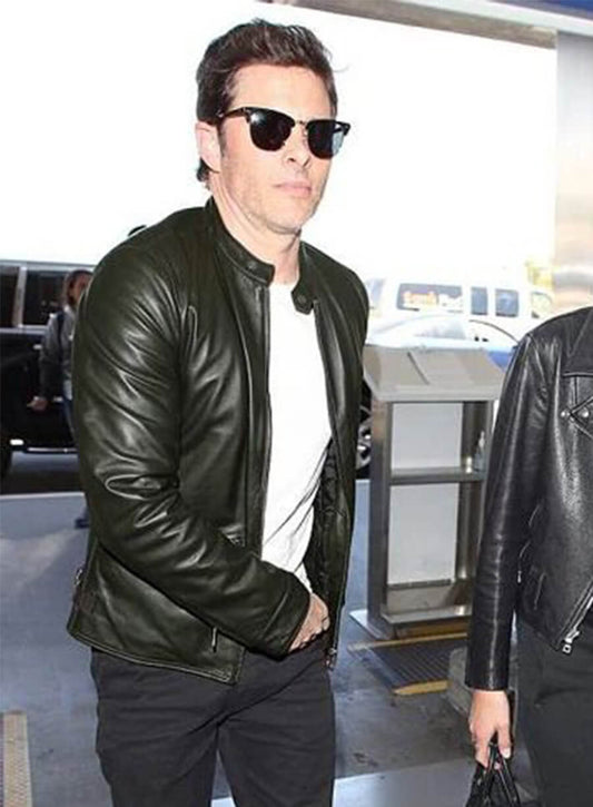 James Marsden Black Leather Jacket