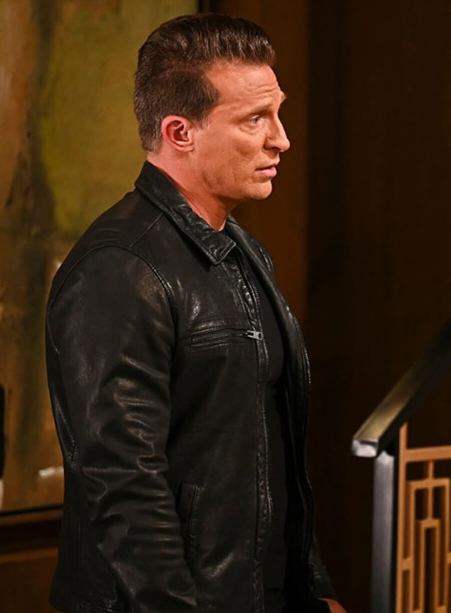 Jason Morgan General Hospital Black Leather Jacket