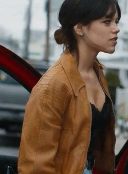 Jenna Ortega Finestkind Brown Leather Jacket