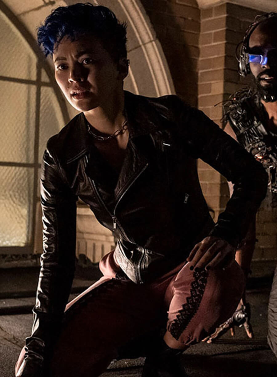 Jessica Henwick The Matrix Resurrections Black Leather Jacket