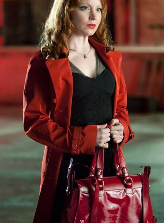 Jilly Kitzinger Torchwood Red Cotton Coat