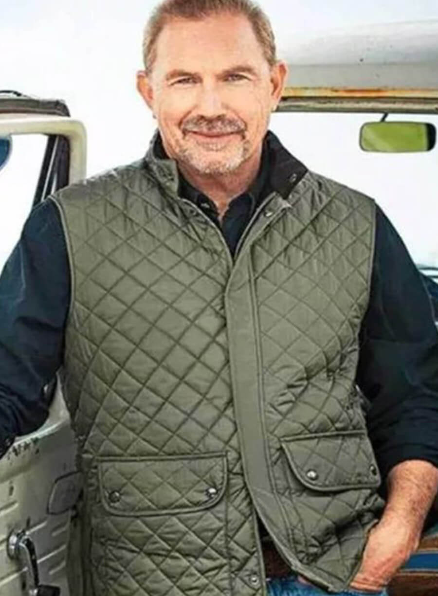 John Dutton Quilted Green Vest