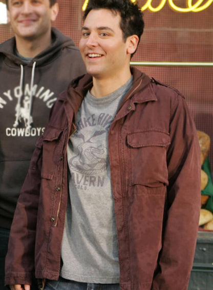 Josh Radnor How I met Your Mother Maroon Jacket