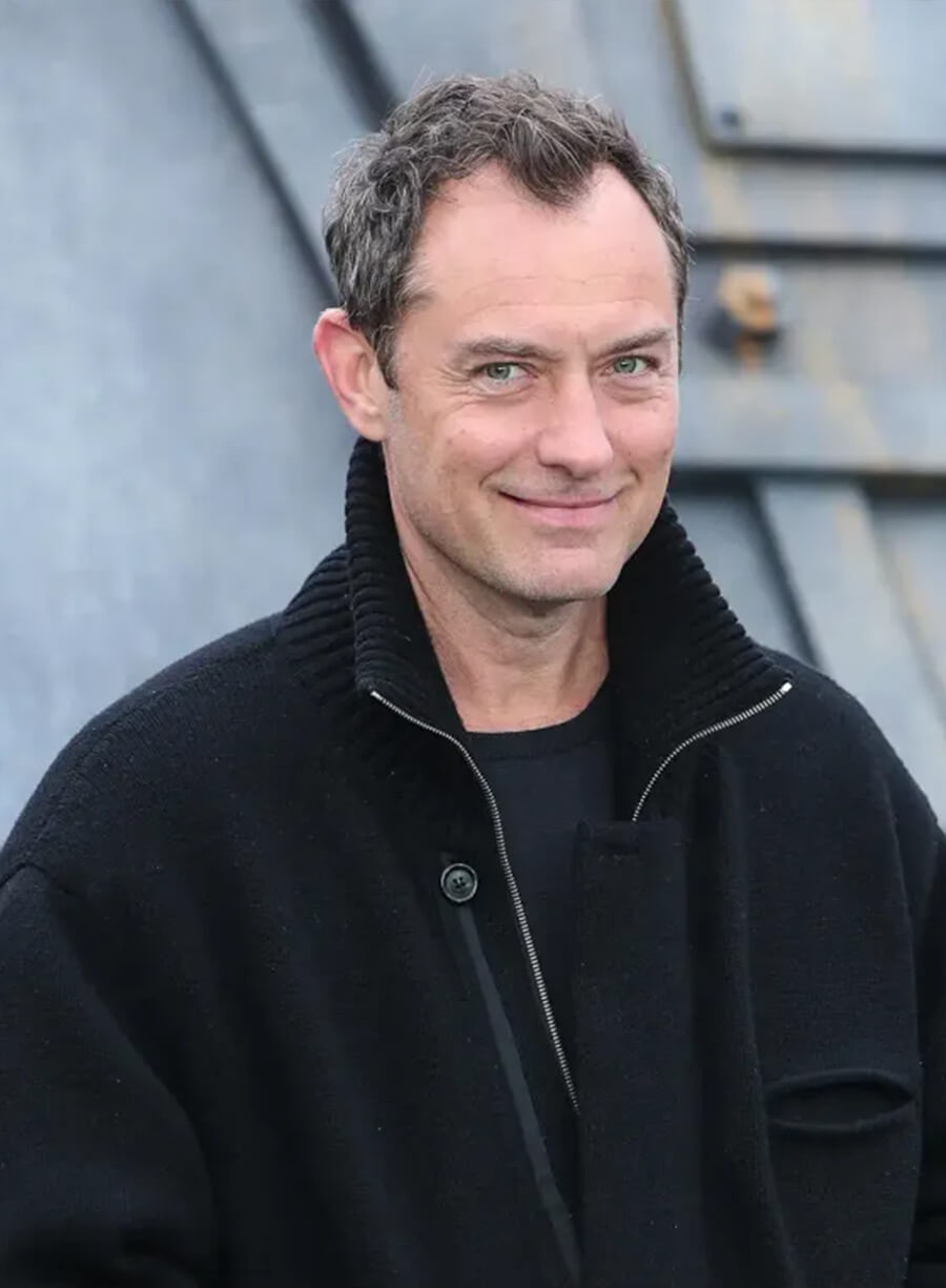 Jude Law Star Wars: Skeleton Crew Black Jacket