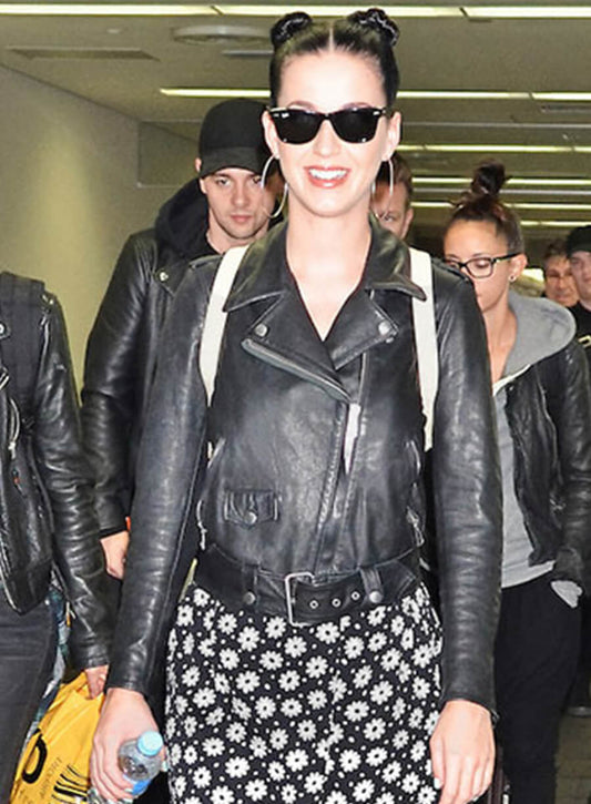 Katy Perry Black Leather Jacket