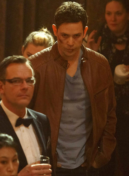 Kevin Alejandro Dan Lucifer S01 Brown Leather Jacket