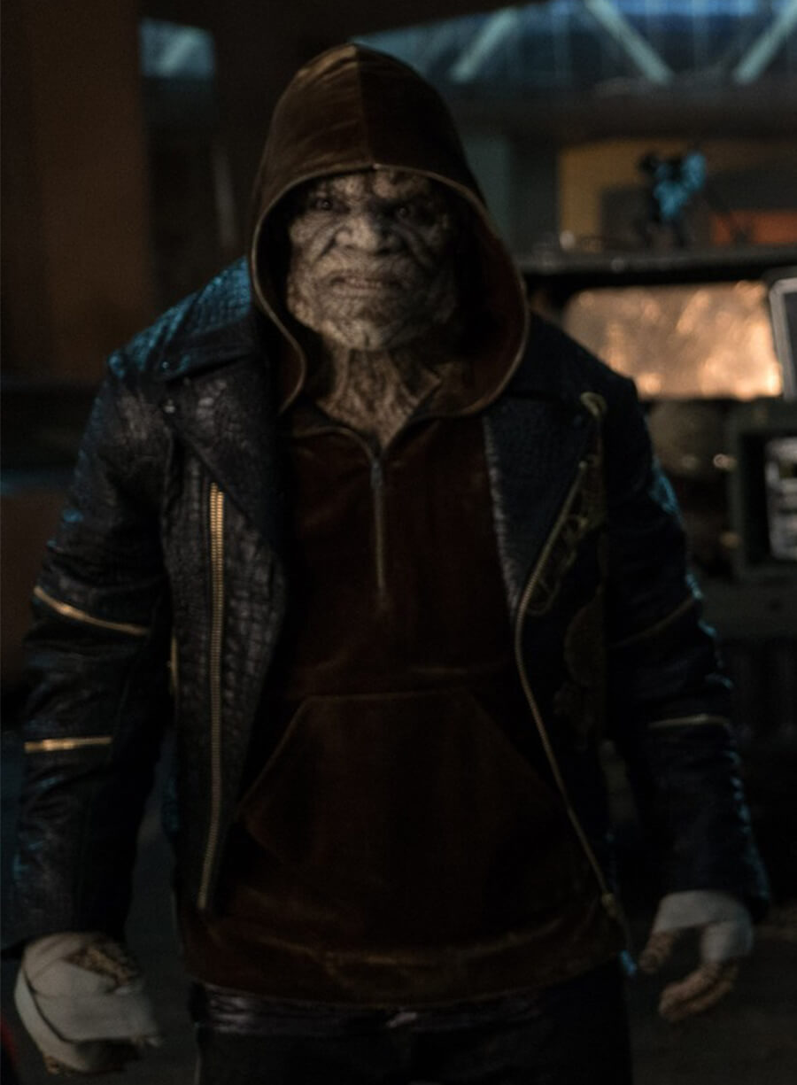 Killer Croc The Suicide Squad Black Leather Jacket