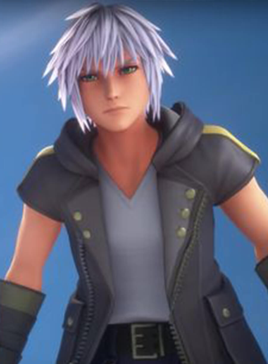 Kingdom Hearts Riku Black Leather Jacket