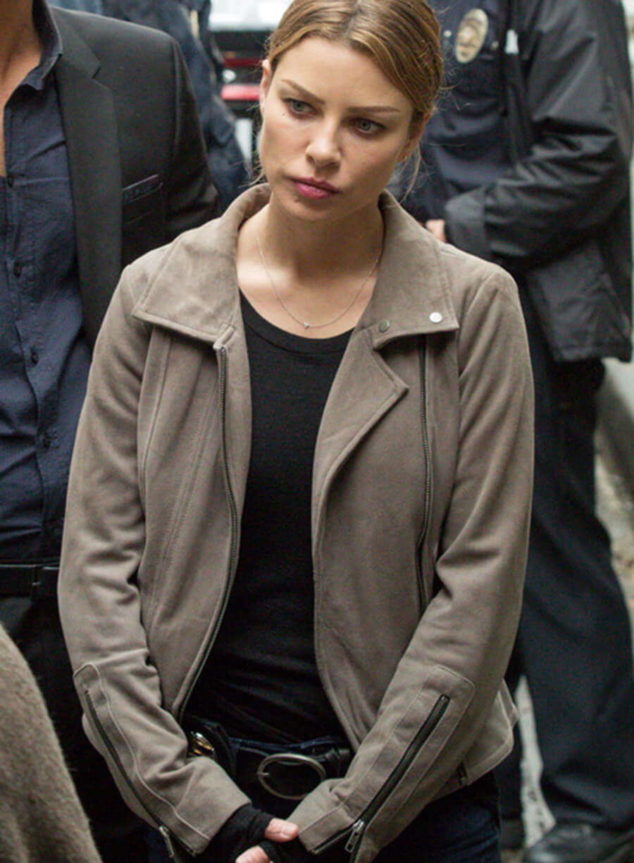 Lauren German Lucifer S1 Grey Leather Jacket