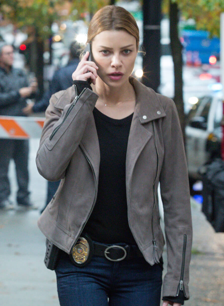 Lauren German Lucifer S1 Grey Leather Jacket