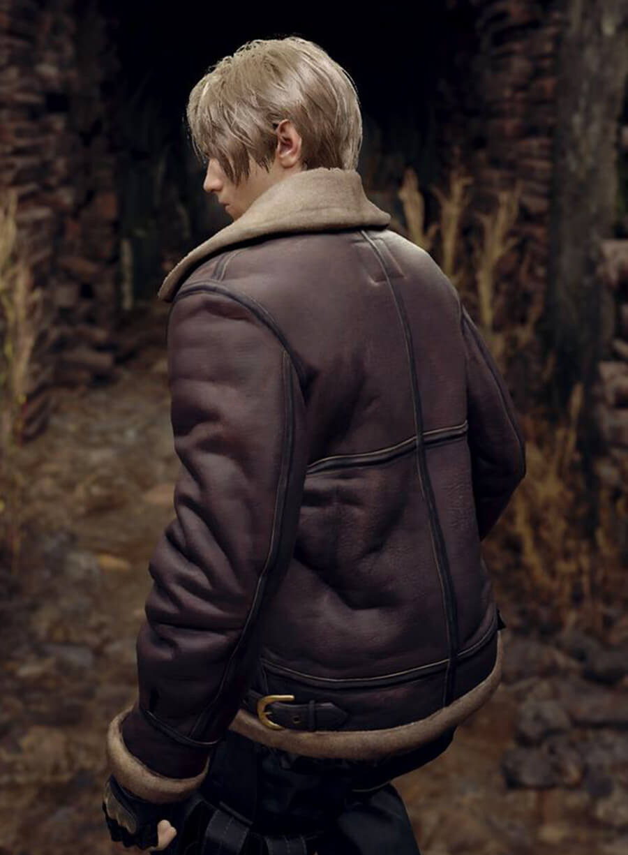 Leon Kennedy Resident Evil 4 Leather Jacket