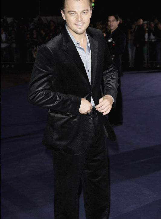 Leonardo DiCaprio Black Velvet Suit