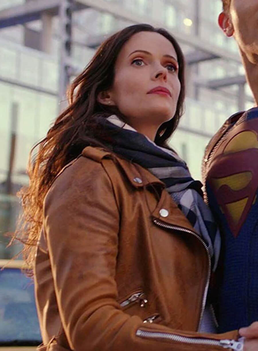 Lois Lane Superman & Lois Brown Leather Jacket