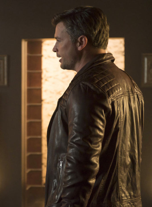 Marcus Pierce Lucifer Brown Leather Jacket