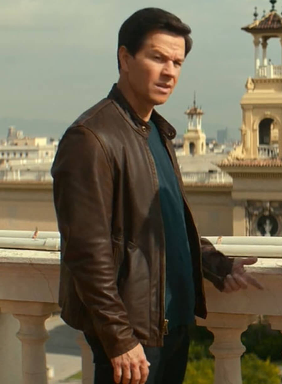 Mark Wahlberg Uncharted Brown Leather Jacket