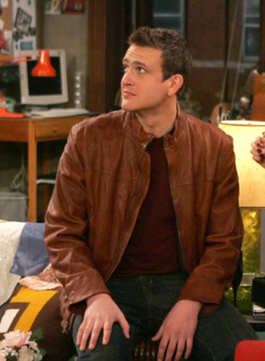 Marshall Eriksen How I Met Your Mother Brown Leather Jacket