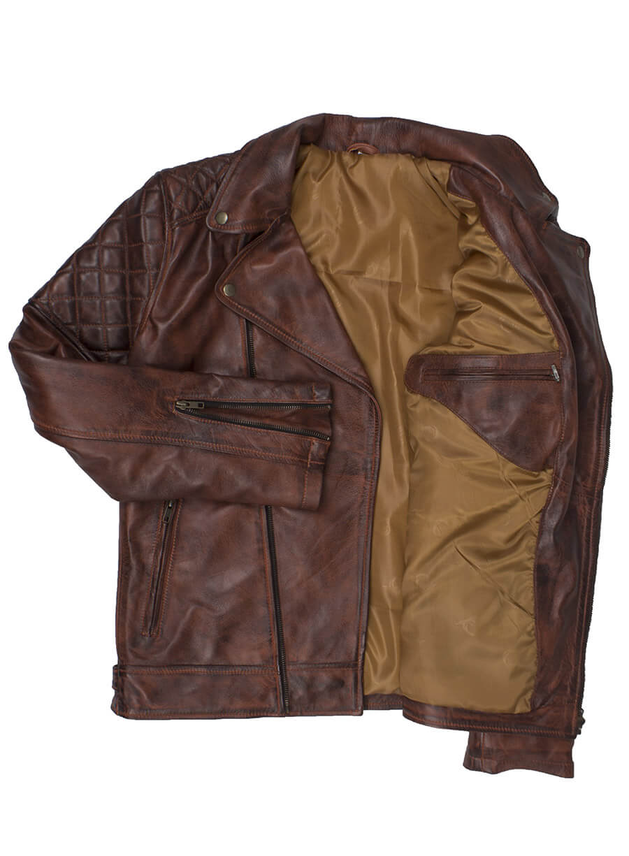 Men Brando Brown Leather Jacket