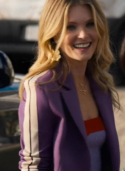 Merritt Monaco The Perfect Couple Purple Blazer