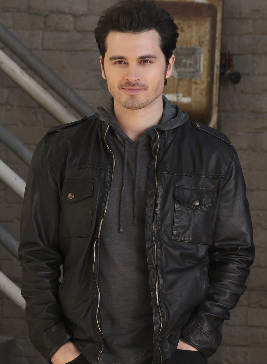 Michael Malarkey The Vampire Diaries S06 Black Leather Jacket