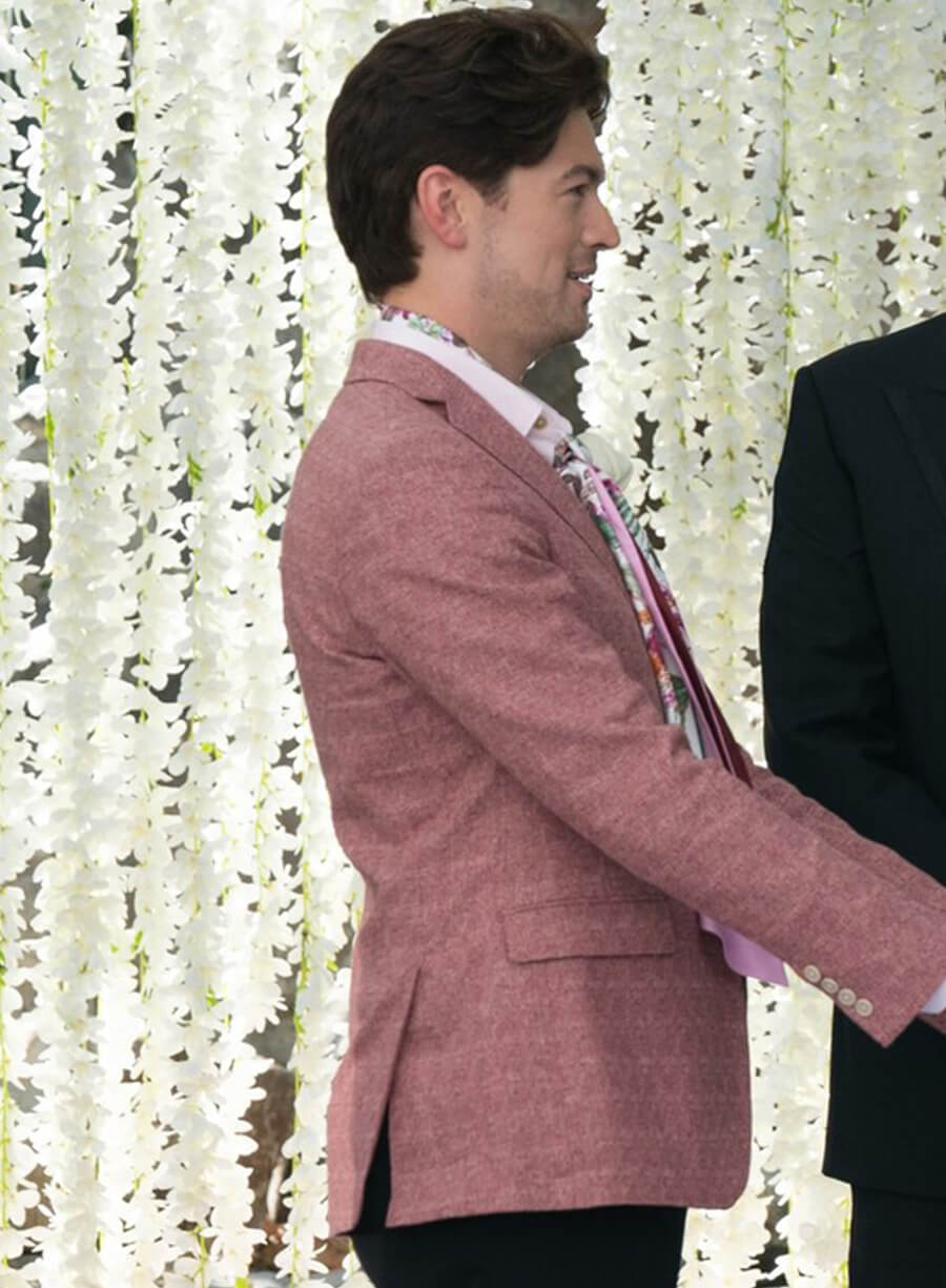 Michael Urie Shrinking Pink Blazer