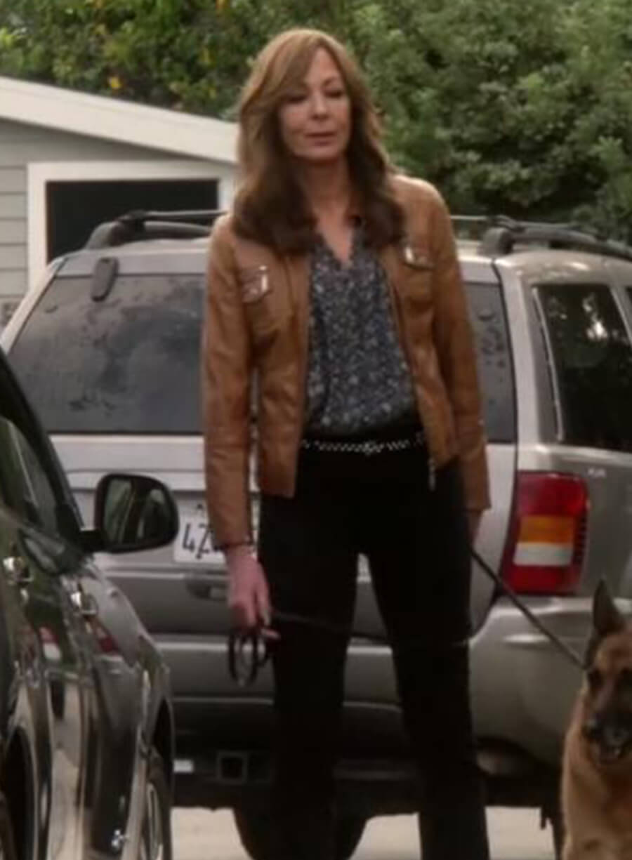 Mom Bonnie Plunkett Brown Leather Jacket