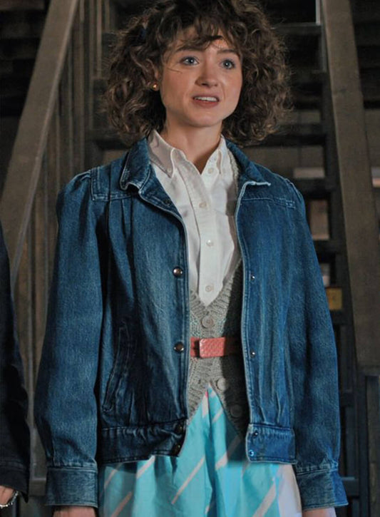 Nancy Wheeler Stranger Things S4 Blue Denim Jacket