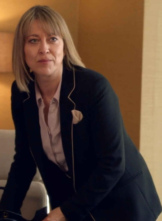 Nicola Walker The Split Black Blazer