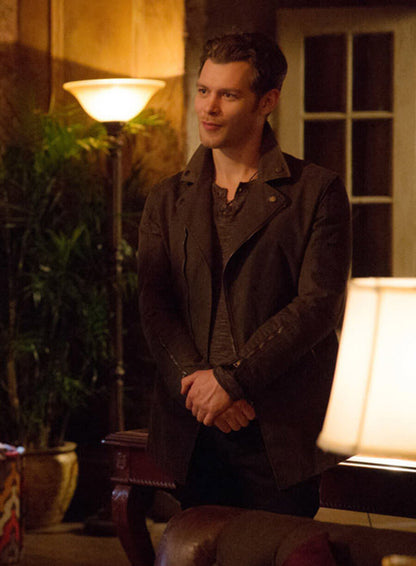 Niklaus Mikaelson The Originals S03 Brown Biker Leather Jacket