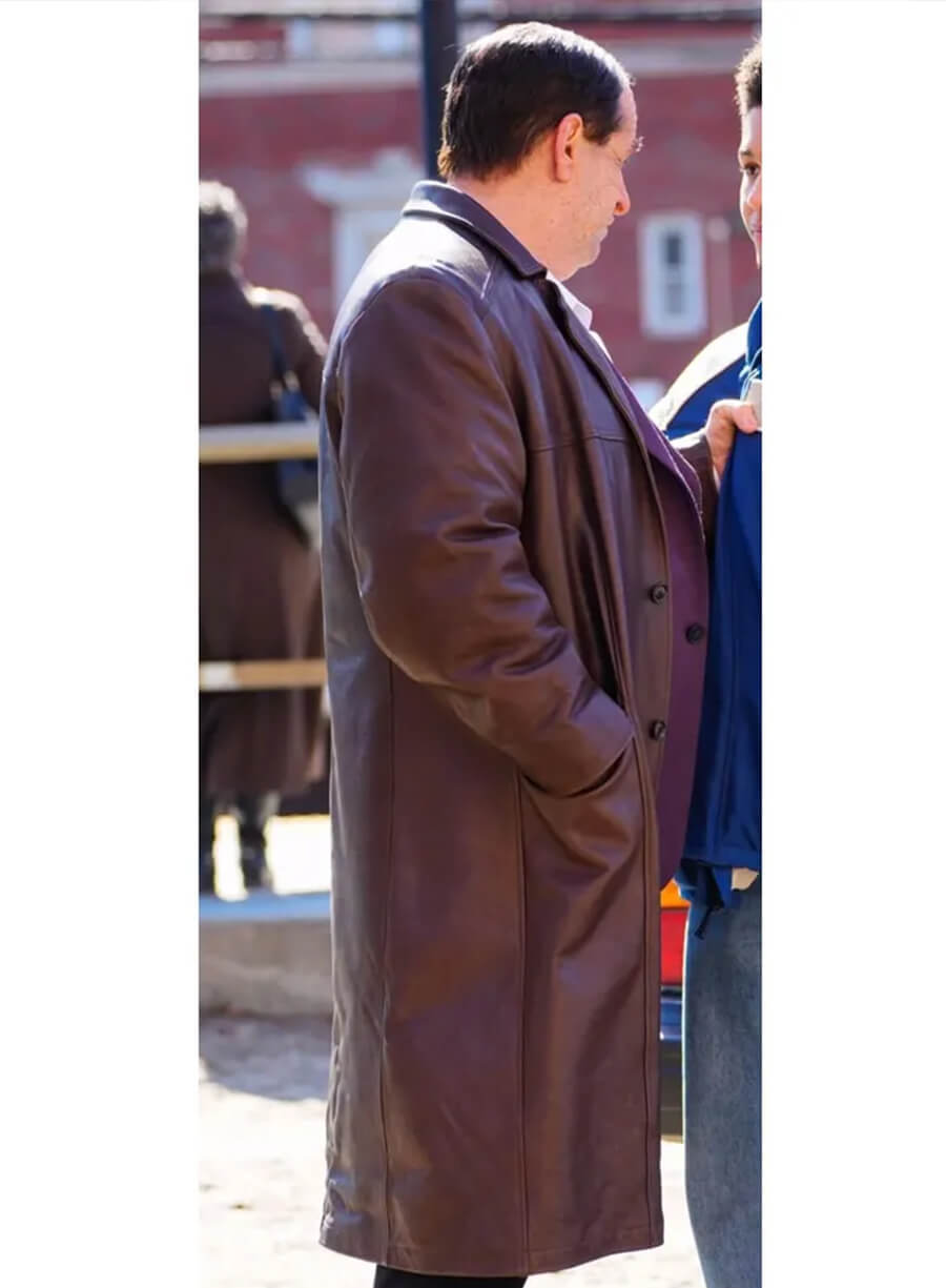 Oz Cobb The Penguin Brown Leather Coat