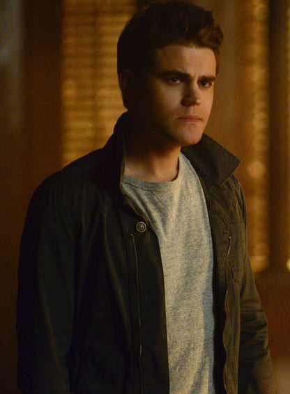 Paul Wesley The Vampire Diaries S06 Black Jacket