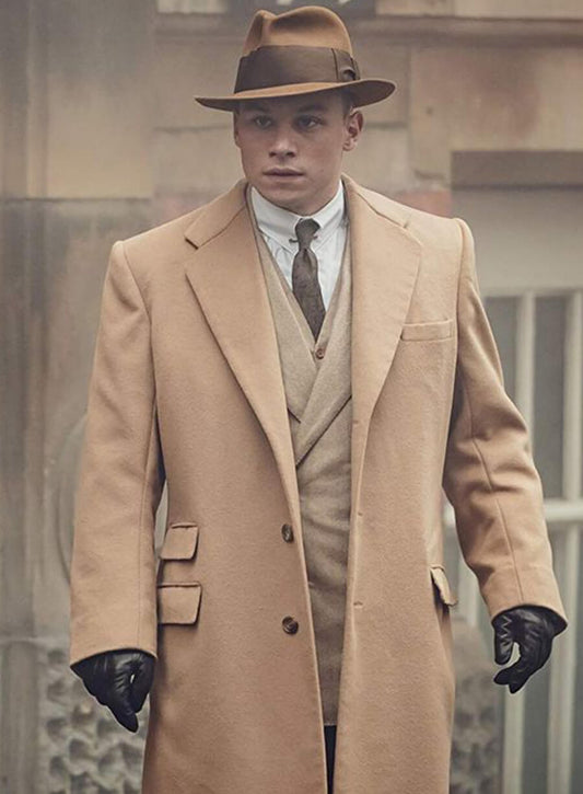 Peaky Blinders Michael Gray Brown Trench Coat