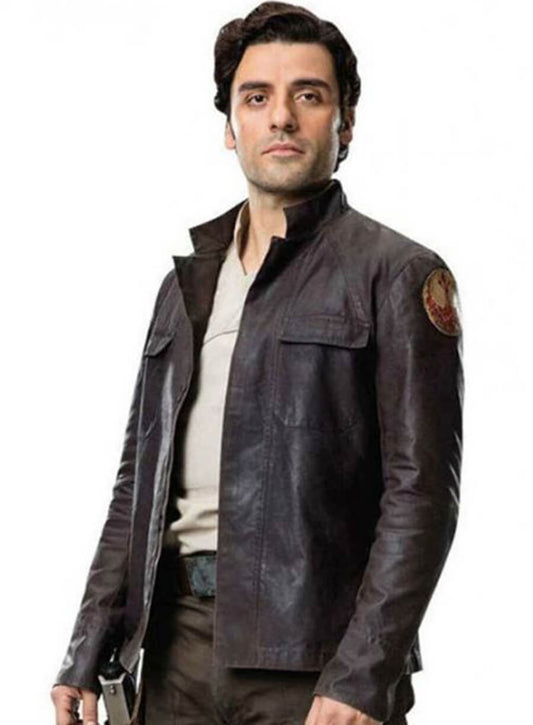 Poe Dameron Star Wars: The Last Jedi Brown Leather Jacket